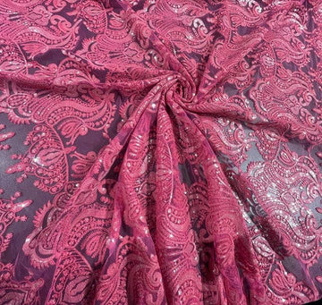 Broderie pe Tull cu Paiete Latime: 1.35 KHBP001