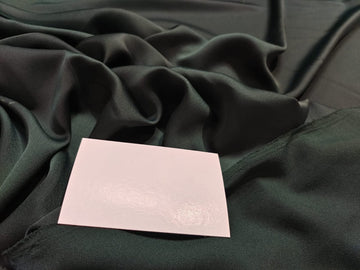 Material satinat usor elastic -verde închis KMS05