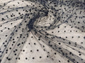 Tull cu Aplicatie de Catifea – lățime 150 cm | Kashash Textile