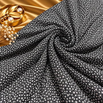 Lurex Imprimat NEGRU KHL0005 – Lățime 150 cm | kash01181