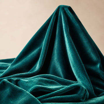 Catifea Elastică Verde Smarald – lățime 150 cm | Kashash Textile