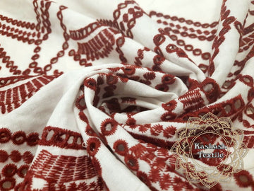 🔴Bumbac brodat🔴Latime: 1.50 m (ksh00806)