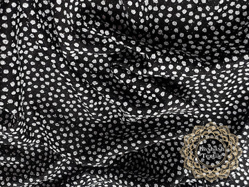 Lurex imprimat NEGRU  Latime: 1.50 m KHL0005