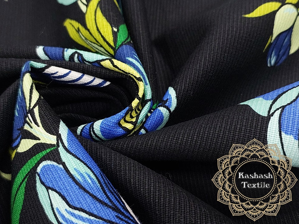 Bumbac usor elastic cu striatii Latime: 1.50 m (ksh00061)