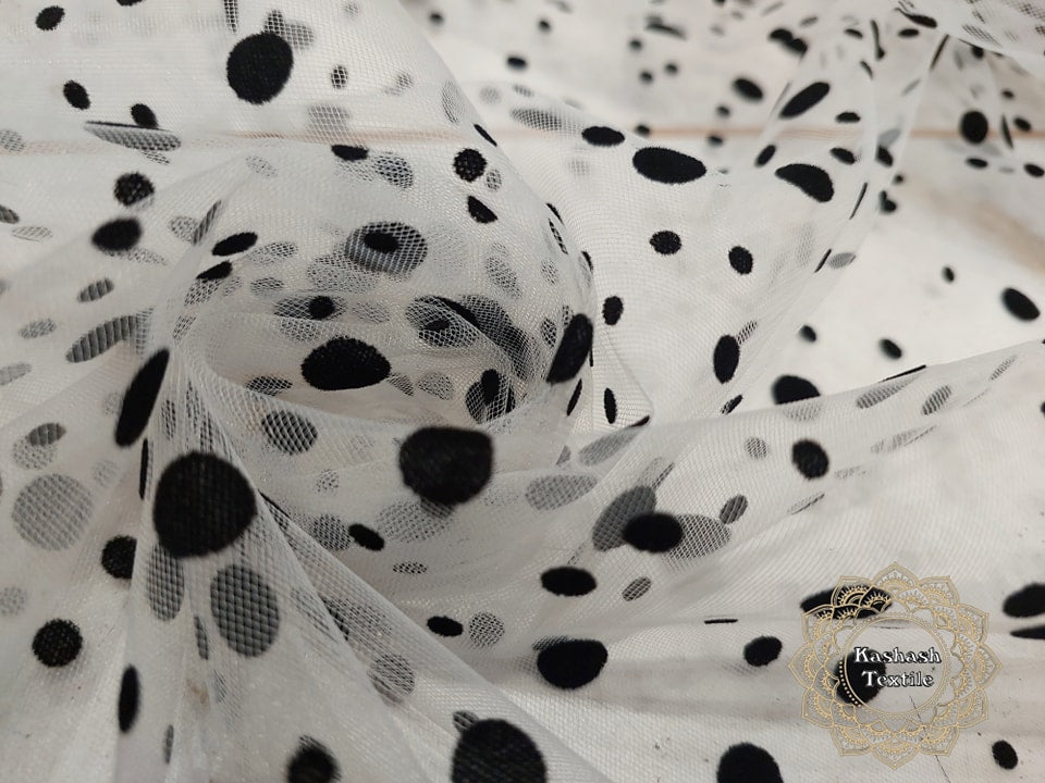Tull cu buline de catifea Latime: 1.50 m (ksh00668)